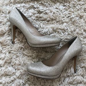 Gold Sparkle Heels